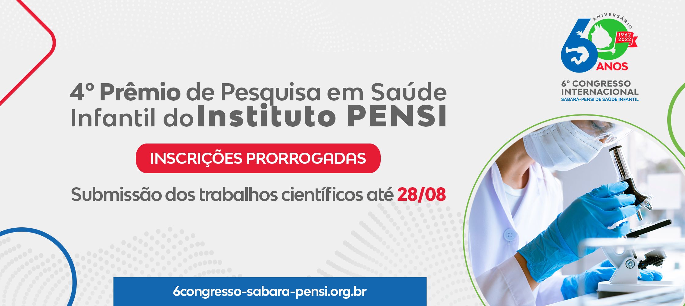 4º Prêmio de Pesquisa em Saúde Infantil do Instituto PENSI: INSCRIÇÕES PRORROGADAS